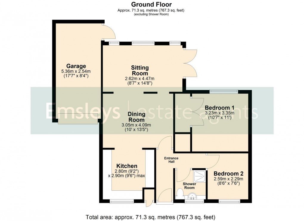 Floorplan for High Bank View, Leeds