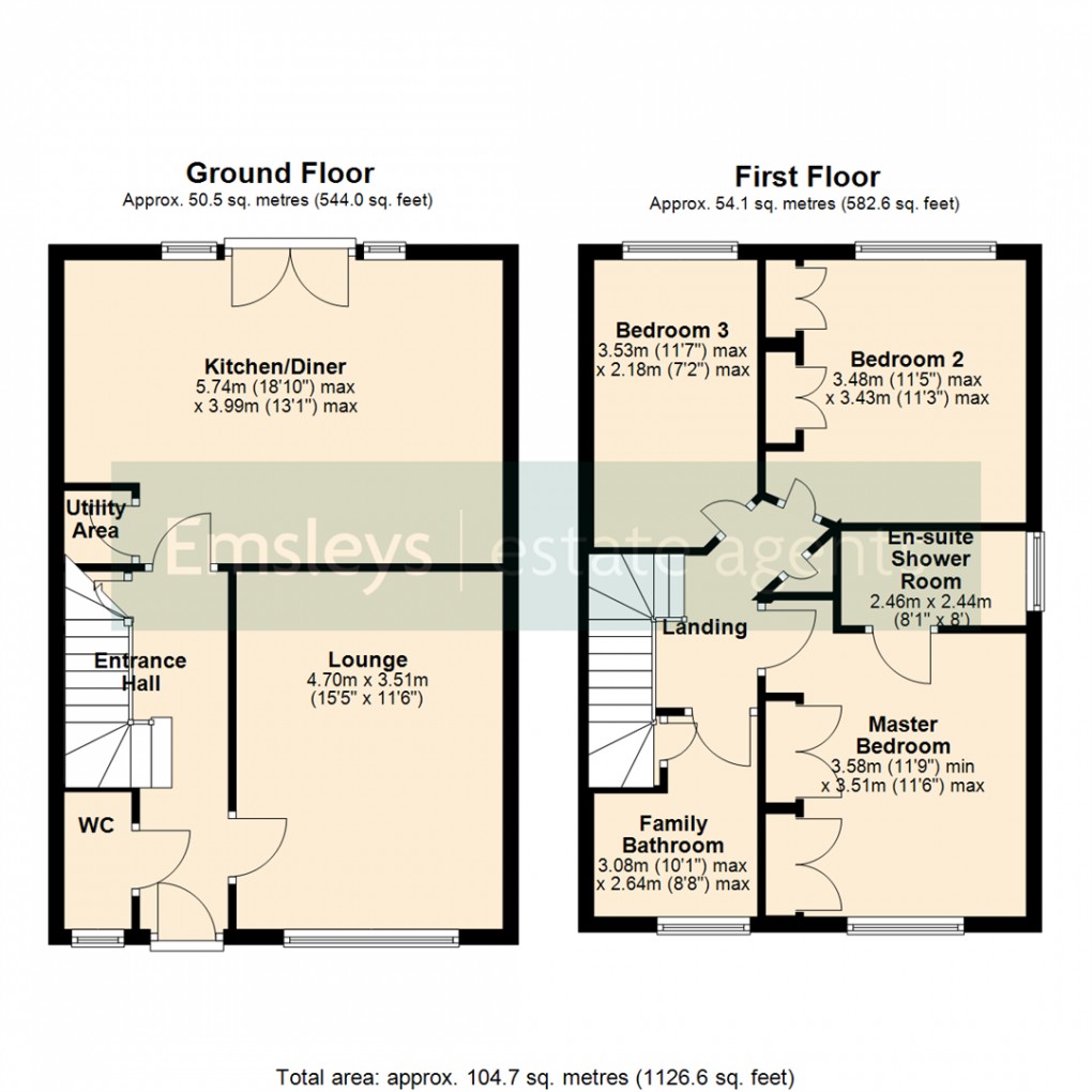 Floorplan for Pickering Place, Garforth, Leeds