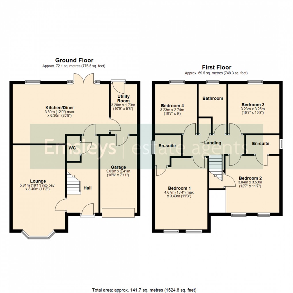 Floorplan for Sunningdale Place, Rothwell, Leeds