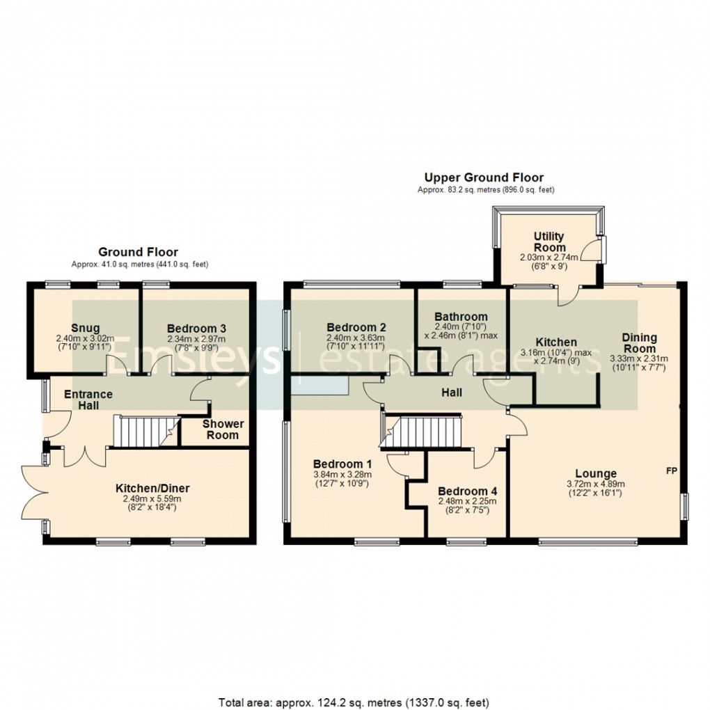 Floorplan for Beechwood, Woodlesford, Leeds