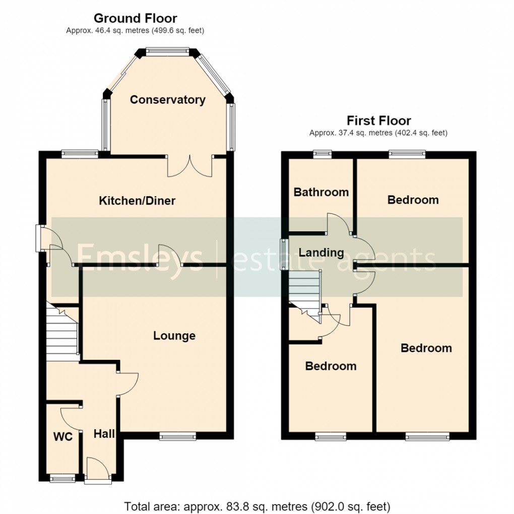 Floorplan for The Fairway, Sherburn In Elmet, Leeds