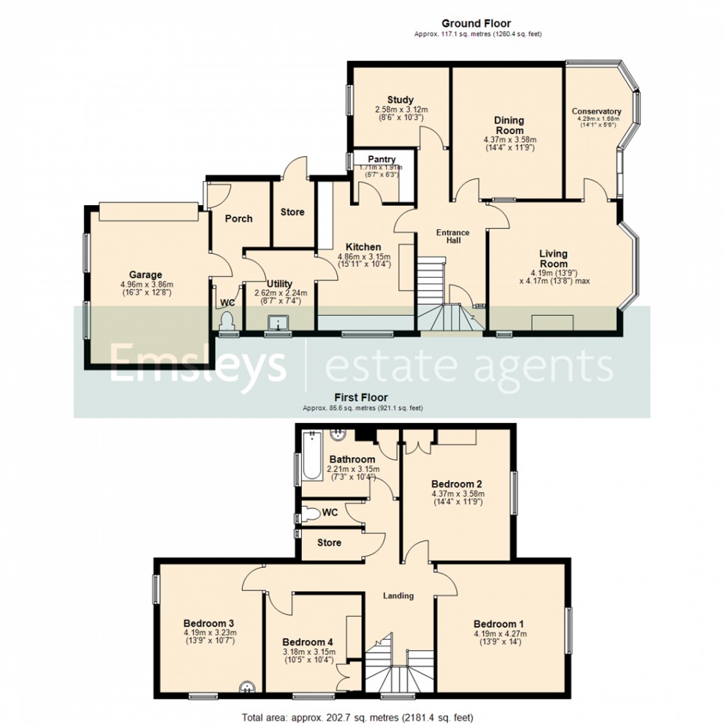 Floorplan for Park Avenue, Crossgates, Leeds