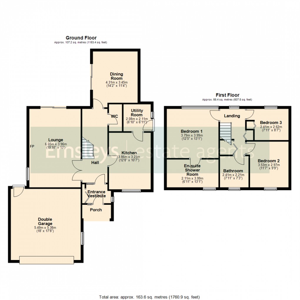 Floorplan for Swithens Lane, Rothwell, Leeds