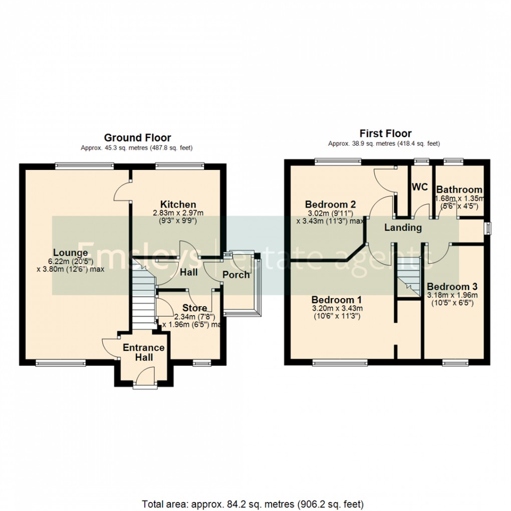 Floorplan for Cotswold Road, Rothwell, Leeds