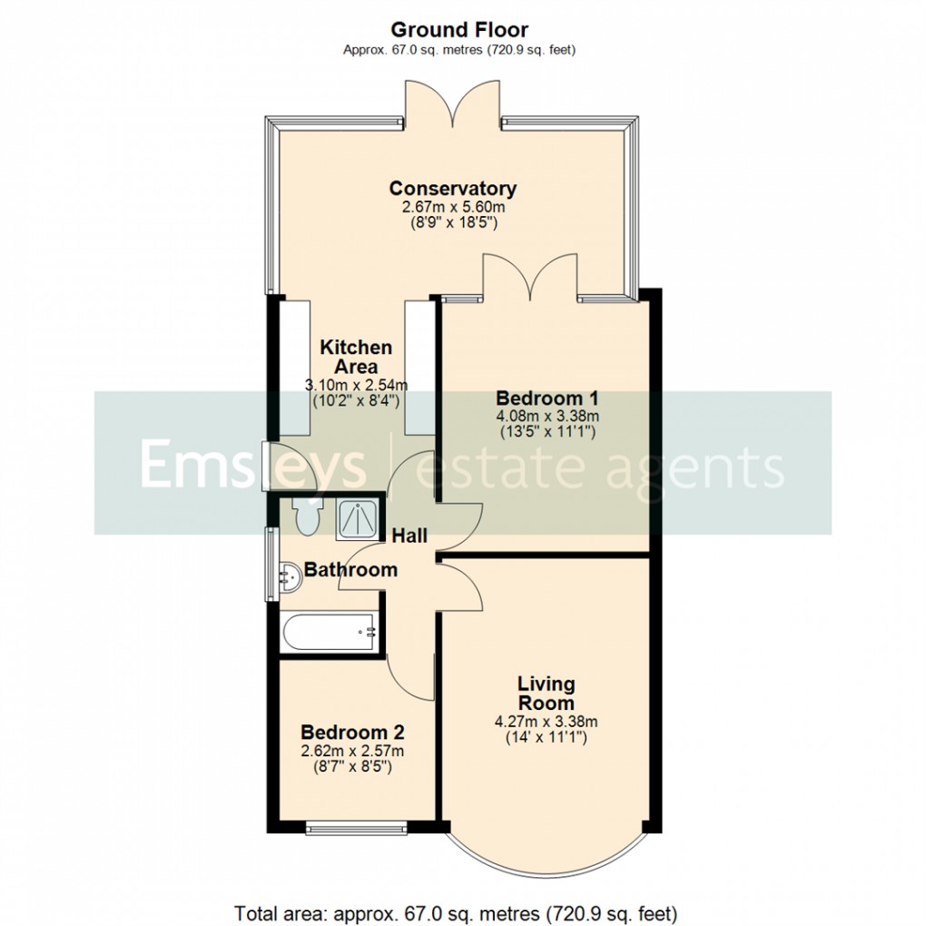 Floorplan for Kennerleigh Avenue, Leeds
