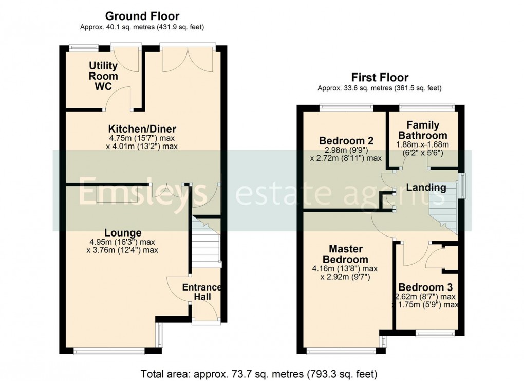 Floorplan for Medway Avenue, Garforth, Leeds