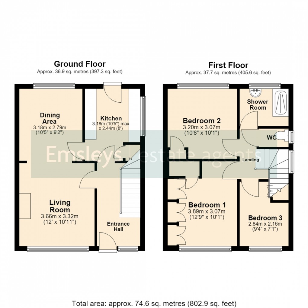 Floorplan for Arthursdale Close, Scholes, Leeds