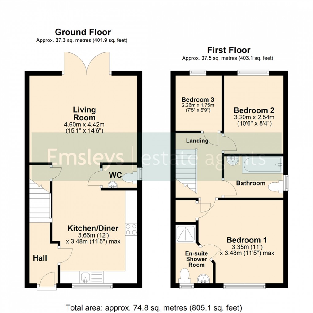 Floorplan for South Parkway, Seacroft, Leeds