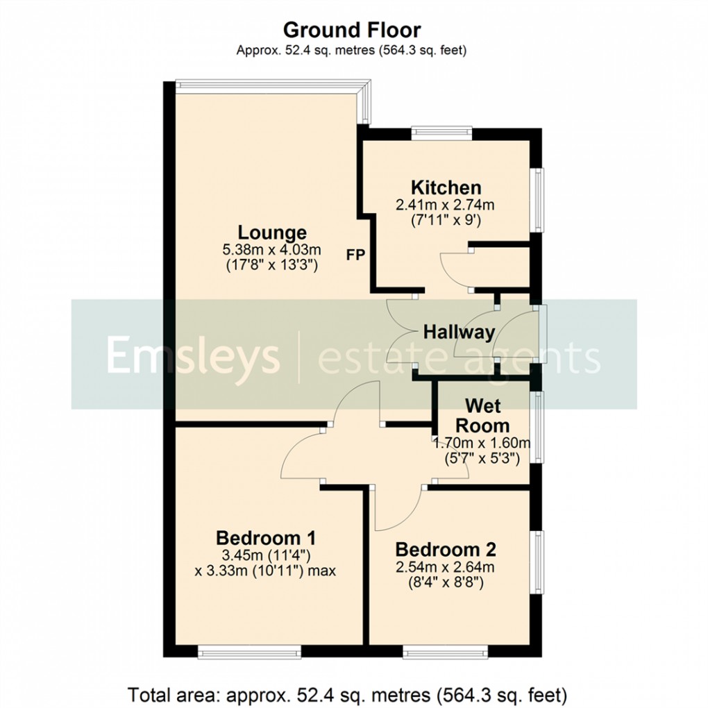 Floorplan for Greenmoore Avenue, Lofthouse