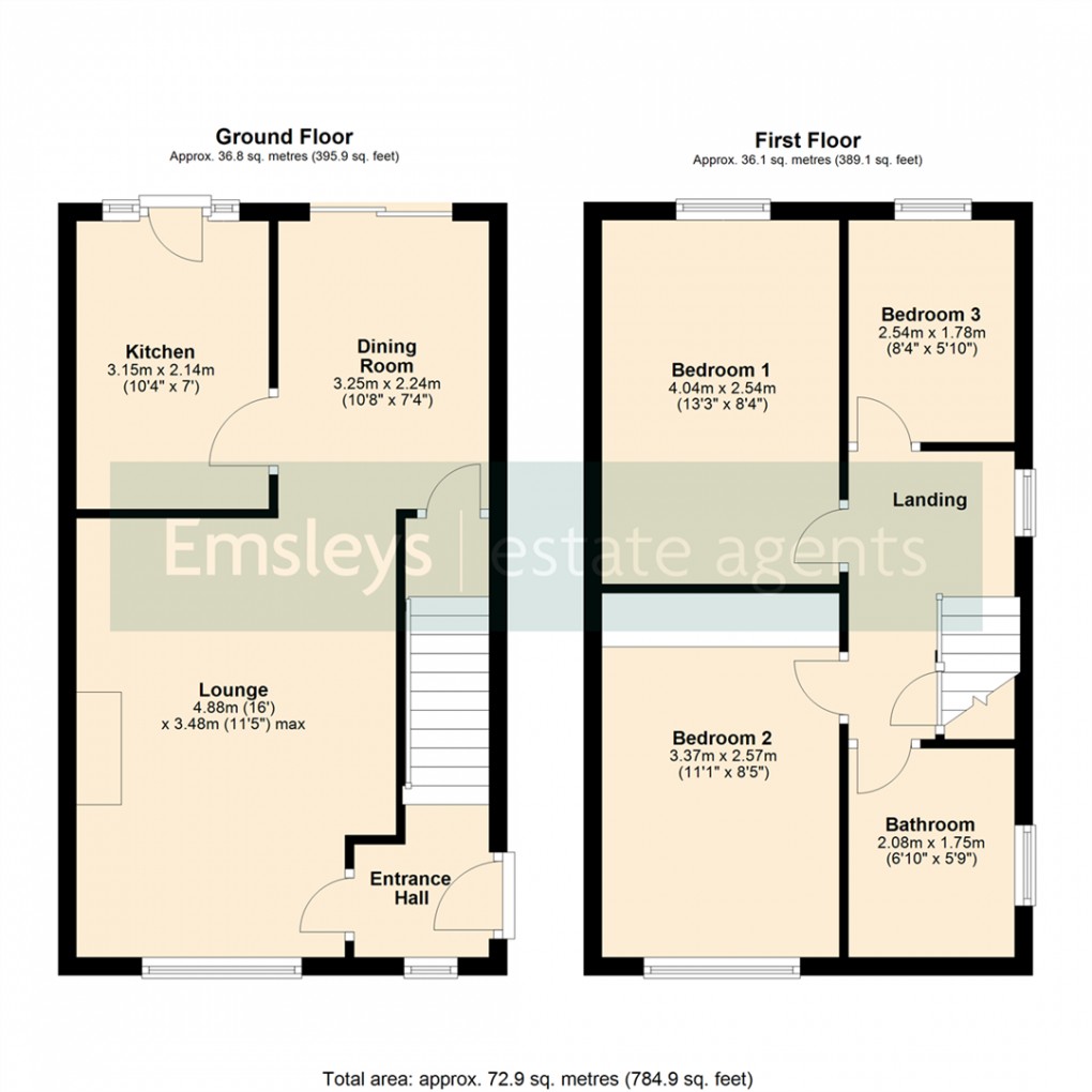 Floorplan for Meadowgate Vale, Lofthouse, Wakefield