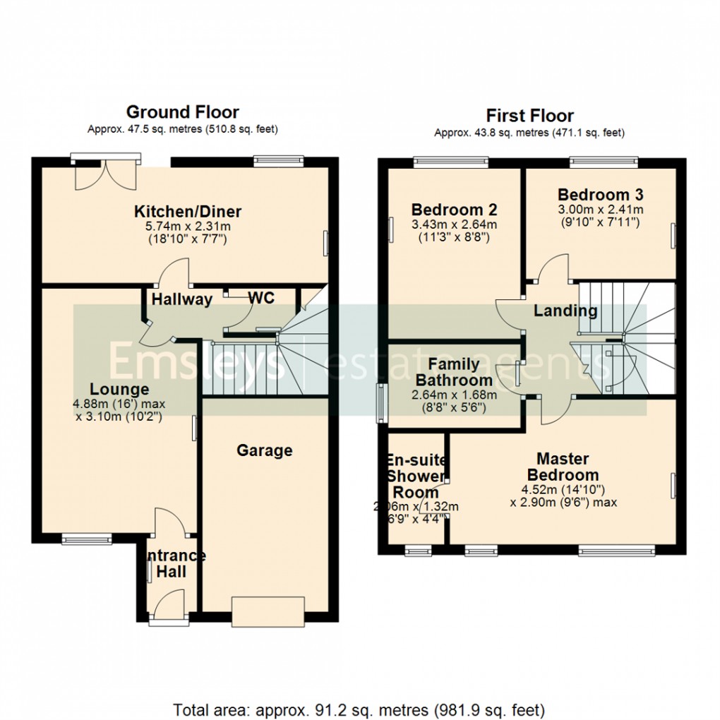 Floorplan for Averill way, Micklefield