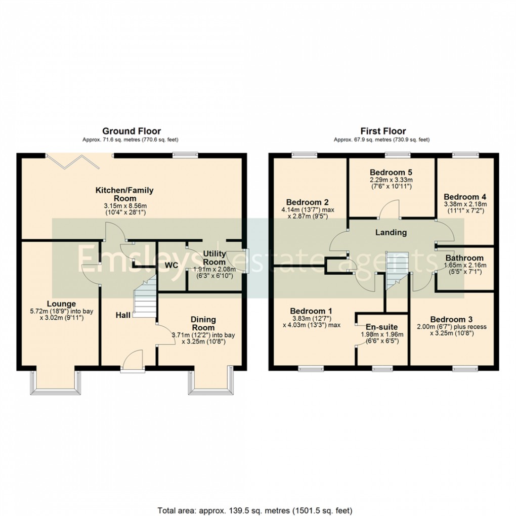 Floorplan for Meadow Brown Road, Sherburn In Elmet, Leeds