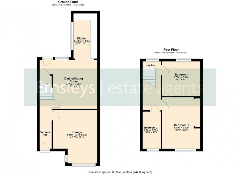 Floorplan for Wilfred Avenue, Halton Leeds