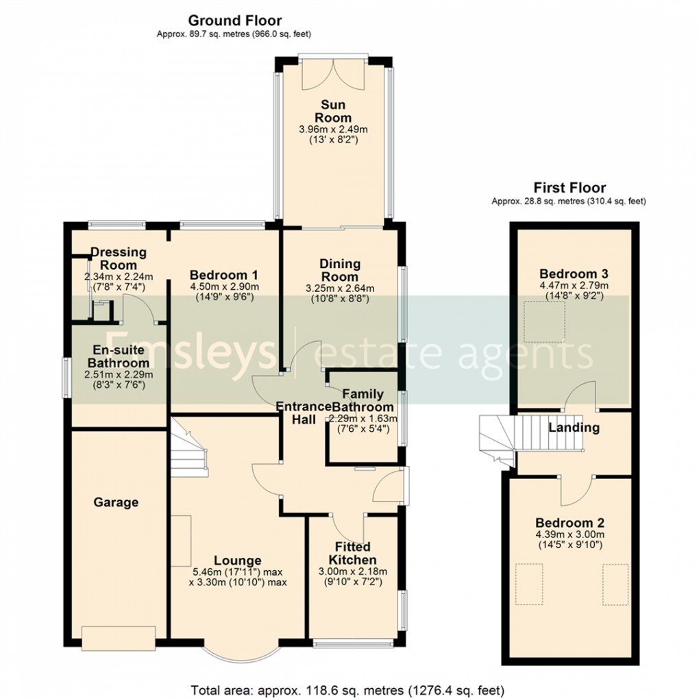 Floorplan for Calvert Close, Kippax, Leeds