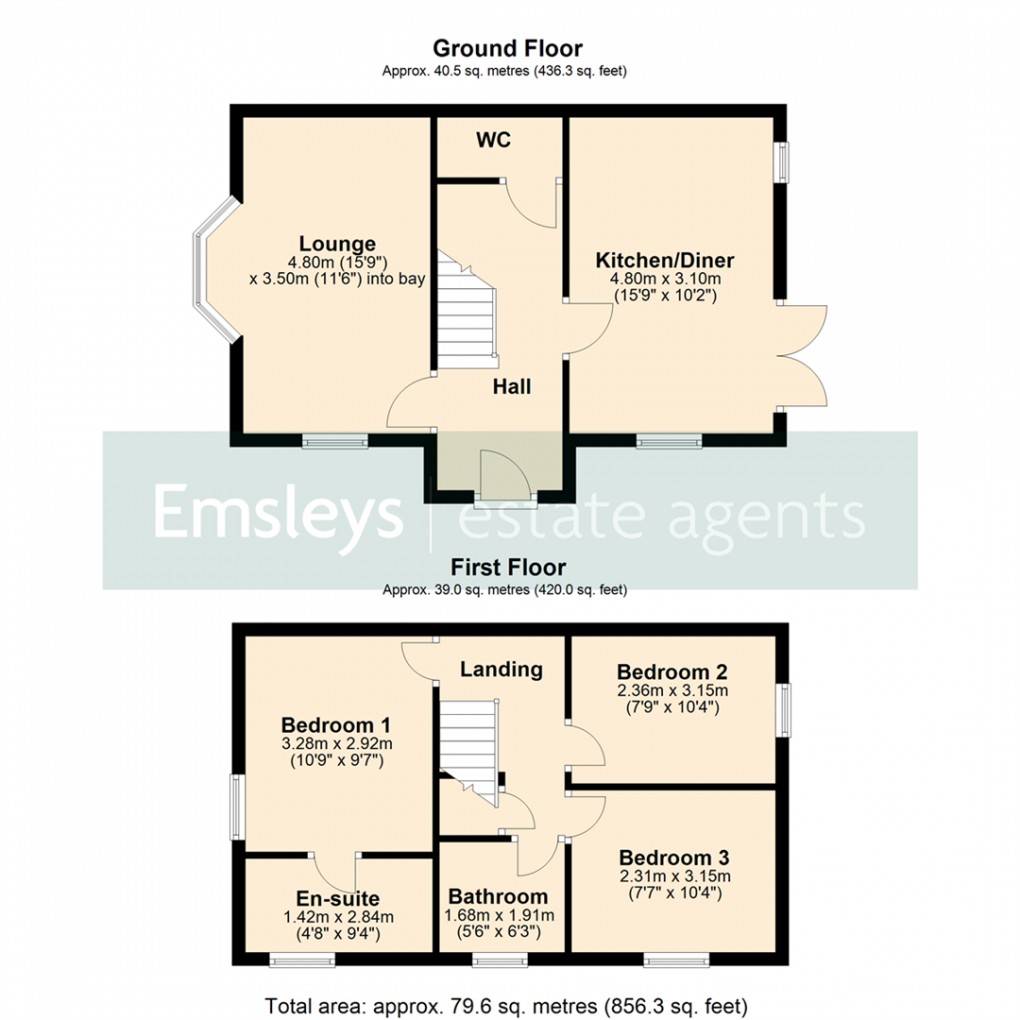Floorplan for Tornado Drive, Tadcaster