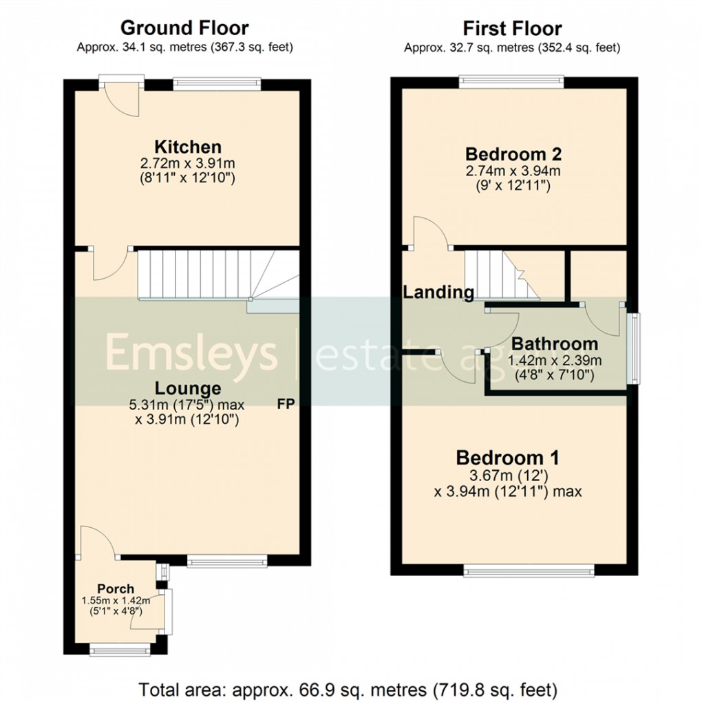 Floorplan for Appleby Lane, Garforth, Leeds