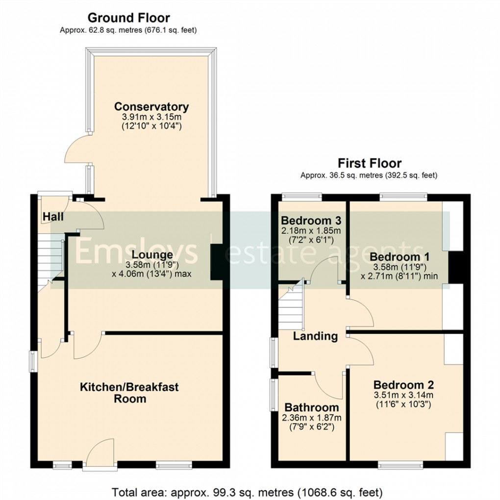 Floorplan for Betteras Hill Road, Hillam, Leeds
