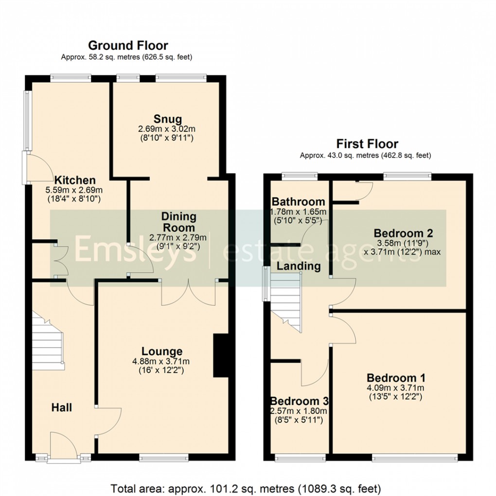 Floorplan for Parkways Drive, Oulton