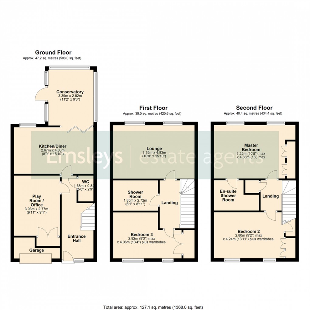 Floorplan for Nursery Close, Kippax, Leeds