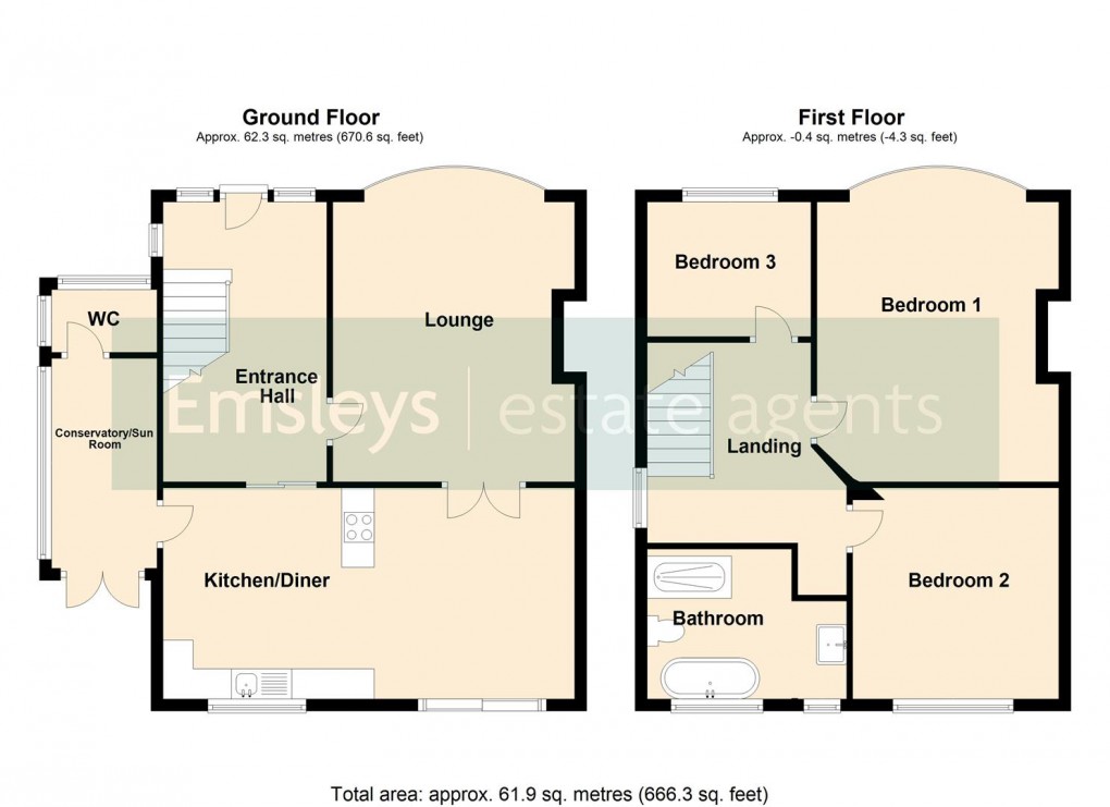 Floorplan for Manston Gardens, Leeds