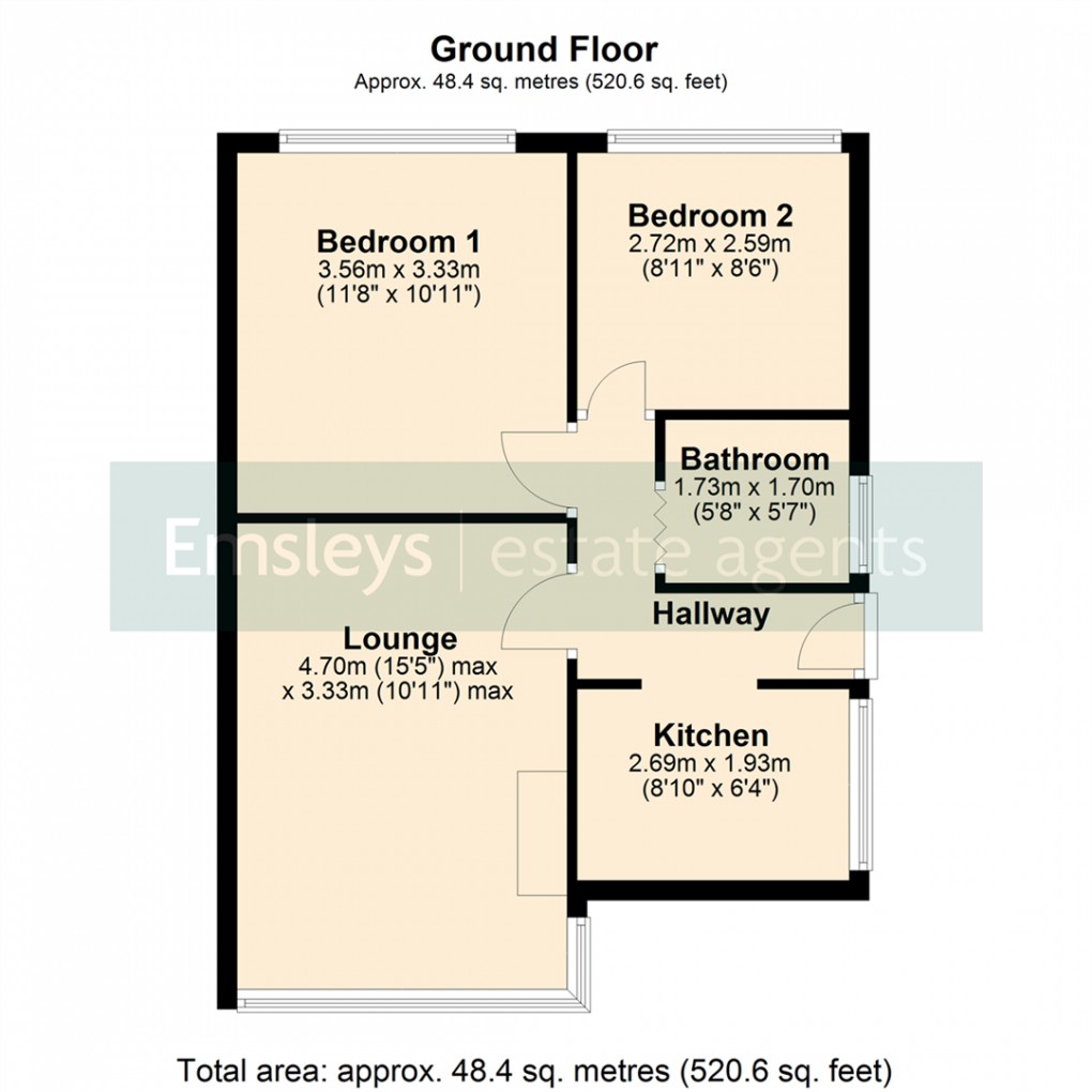 Floorplan for Detroit Avenue, Leeds