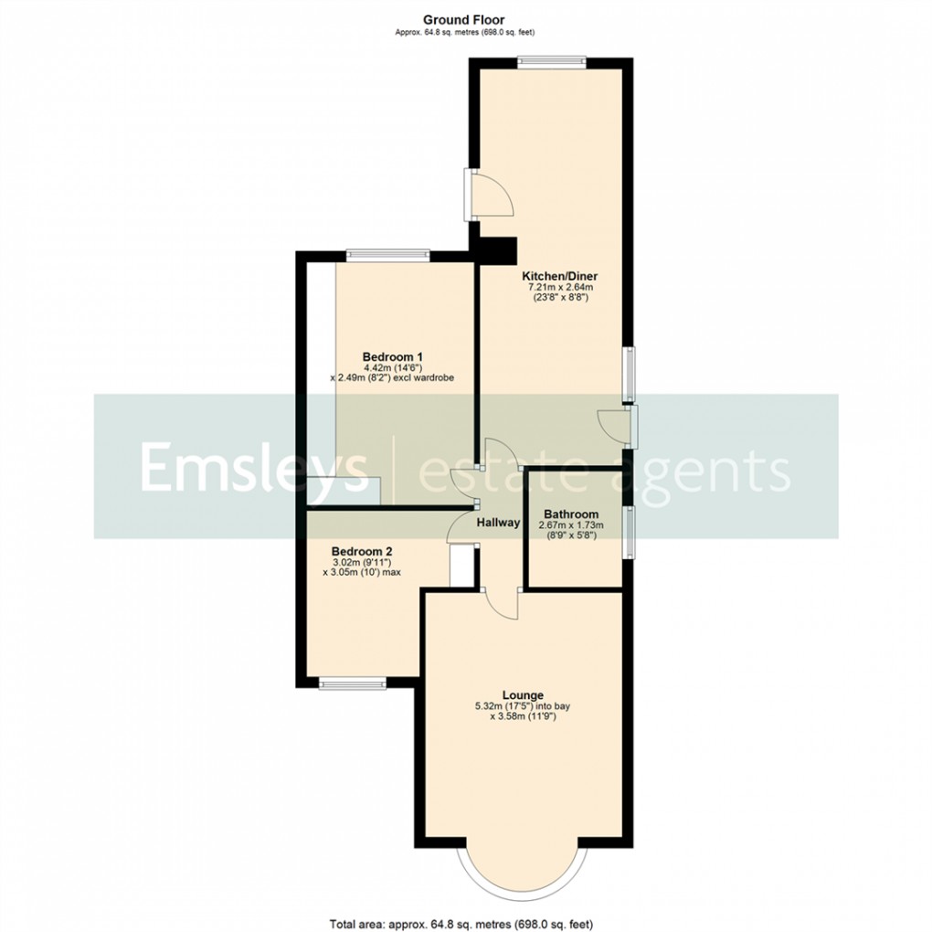 Floorplan for Kennerleigh Avenue, Leeds