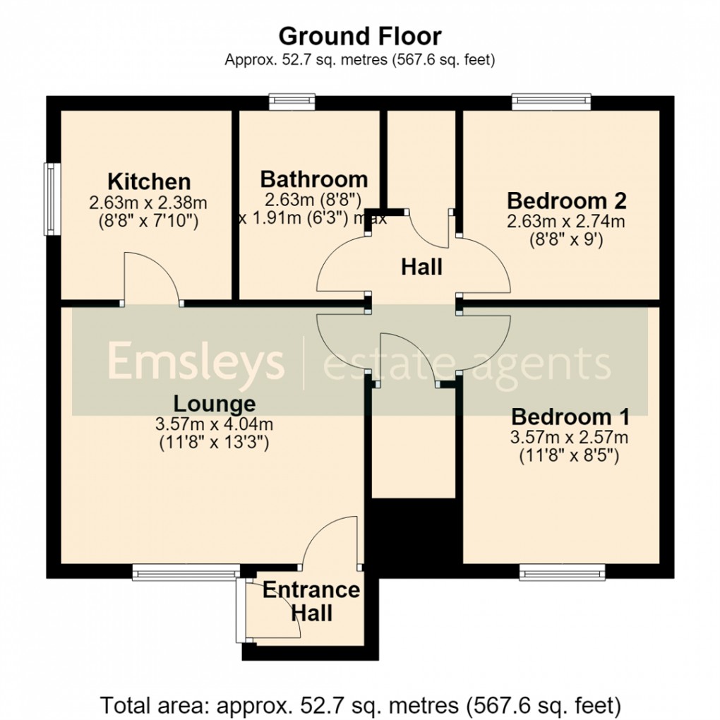 Floorplan for Wordsworth Drive, Oulton, Leeds