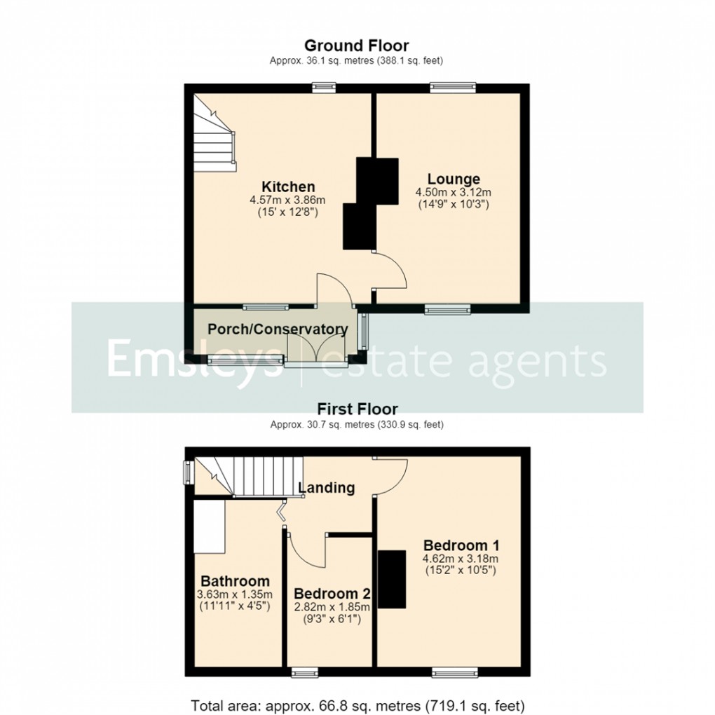 Floorplan for Finkle Hill, Sherburn In Elmet, Leeds