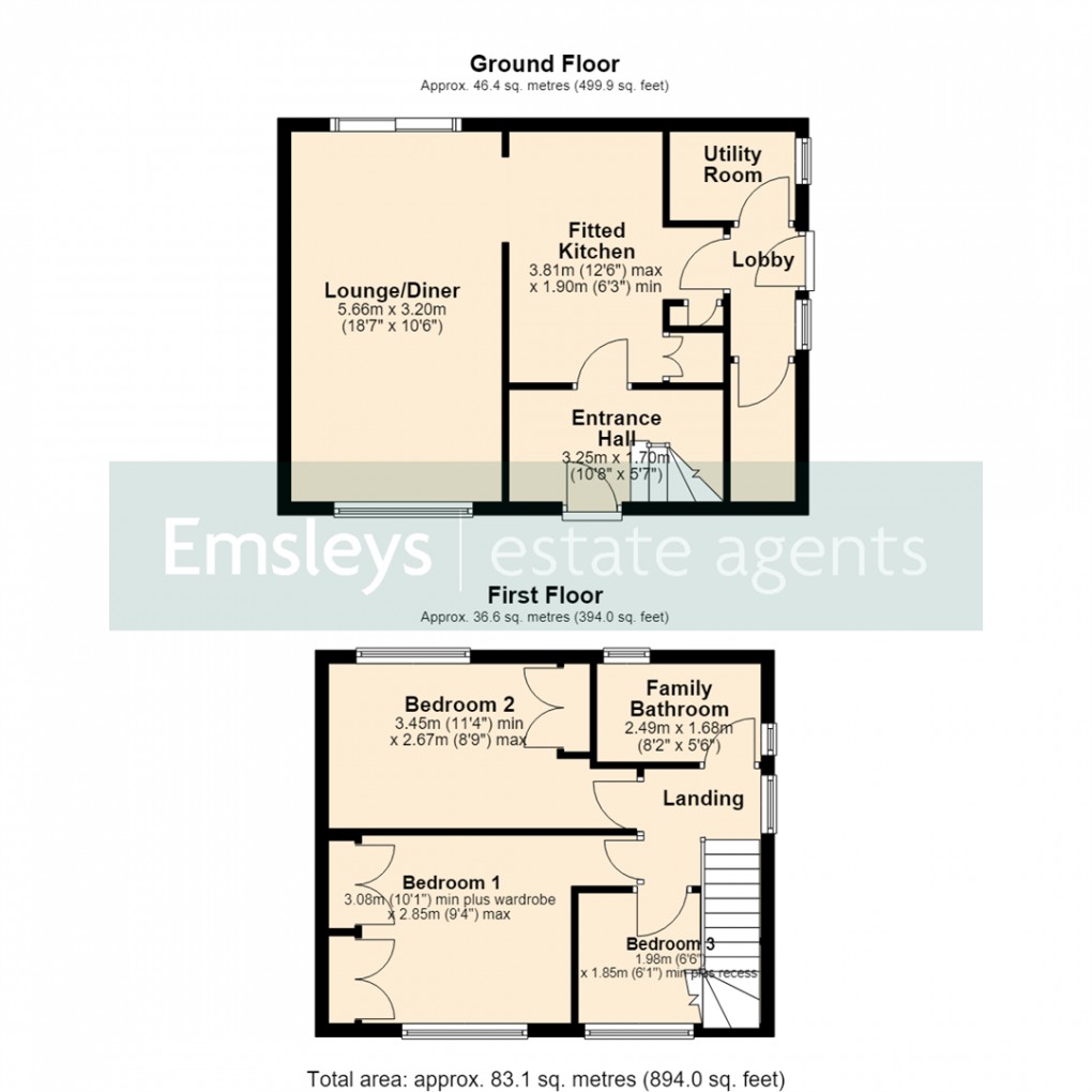 Floorplan for North Parkway, Seacroft Leeds