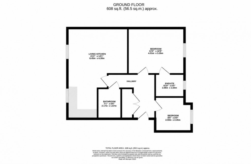 Floorplan for Tower Crescent, Tadcaster