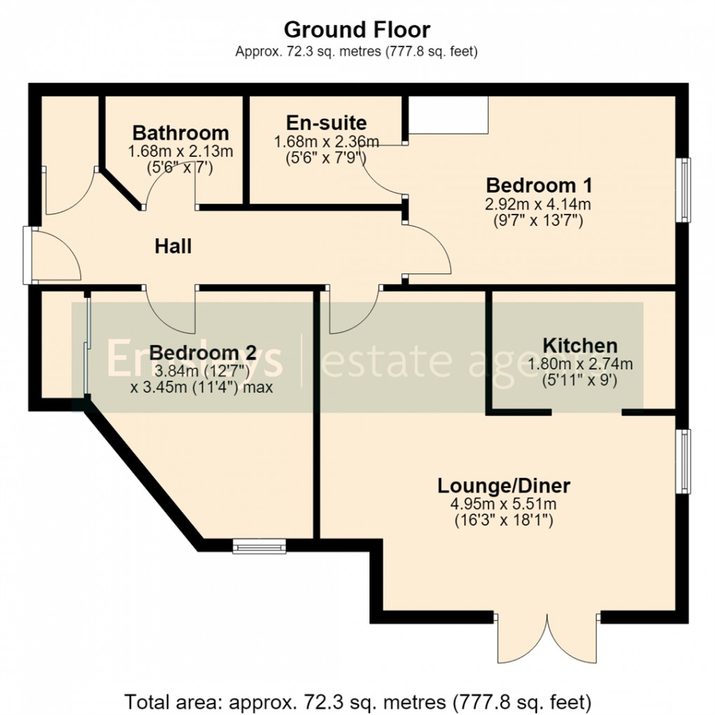 Floorplan for Aberford Road, Woodlesford, Leeds