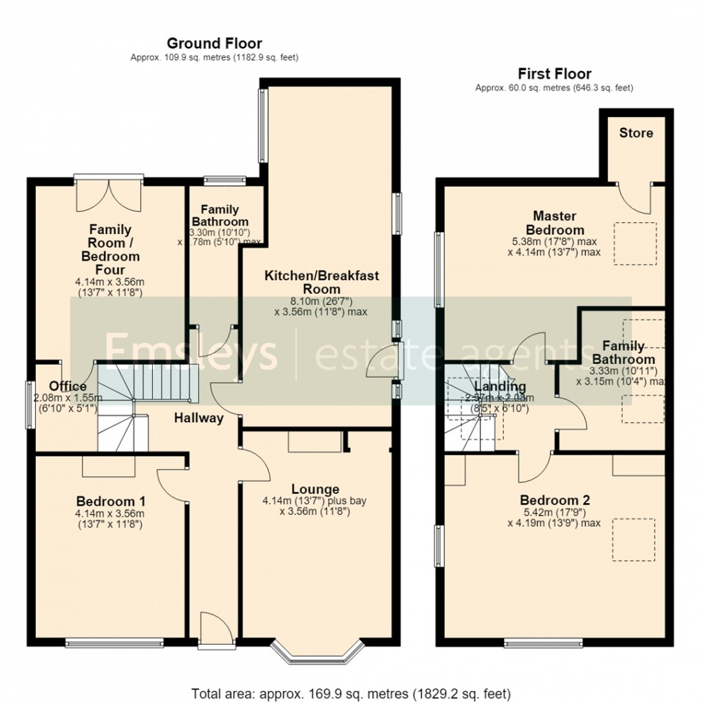 Floorplan for Station Road, Scholes, Leeds