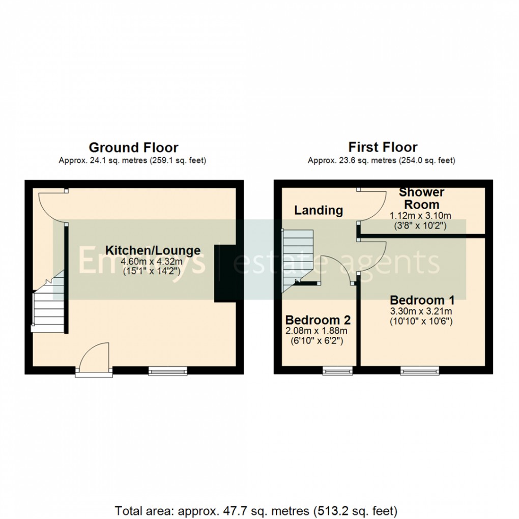 Floorplan for Mount Pleasant, Leeds