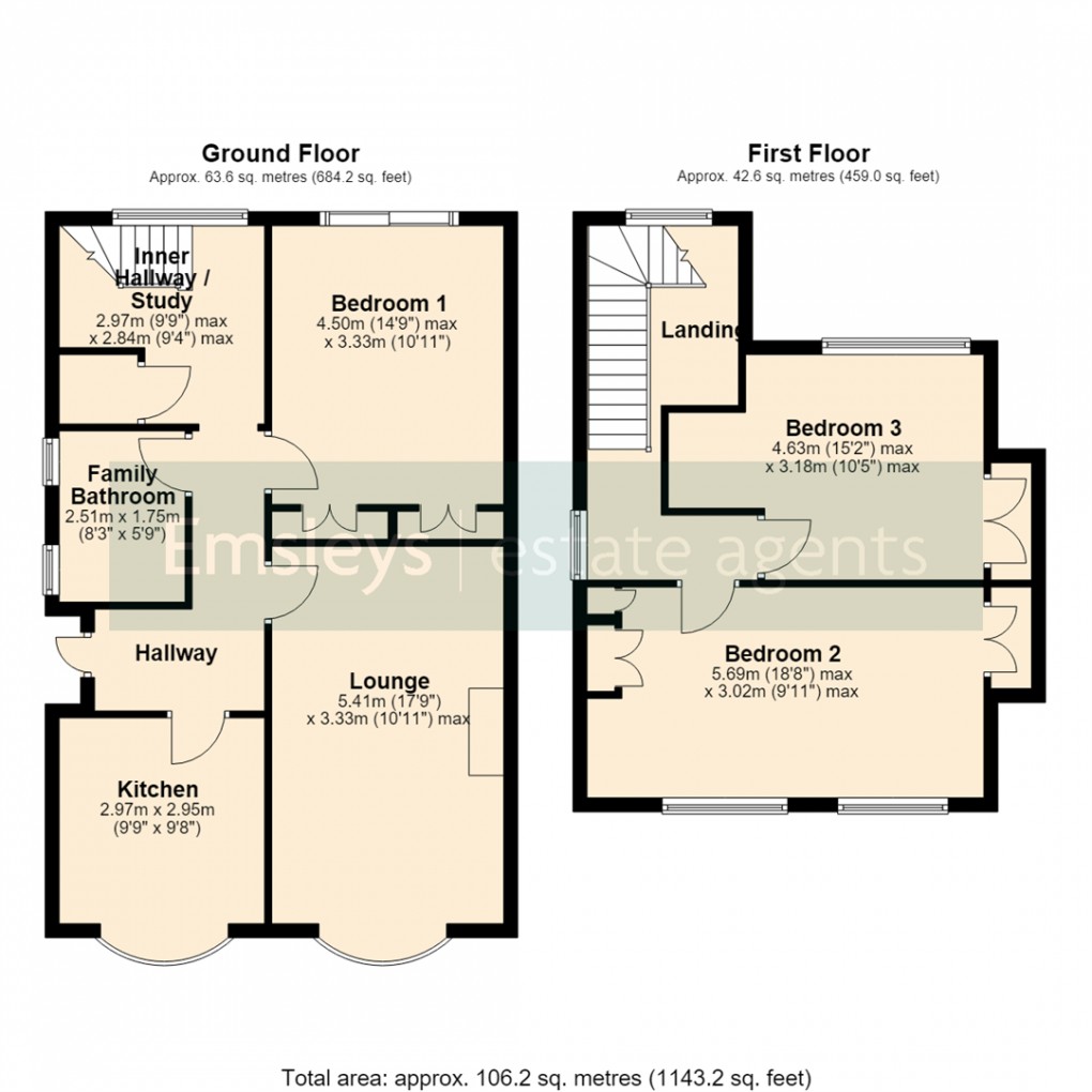 Floorplan for Calvert Close, Kippax Leeds