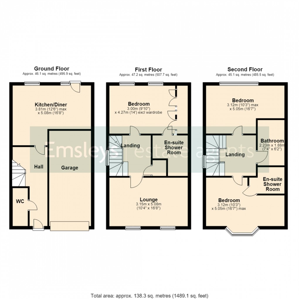 Floorplan for Castle Lodge Avenue, Rothwell, Leeds