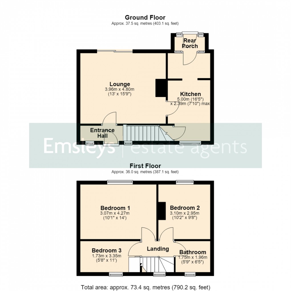 Floorplan for Poole Road, Leeds