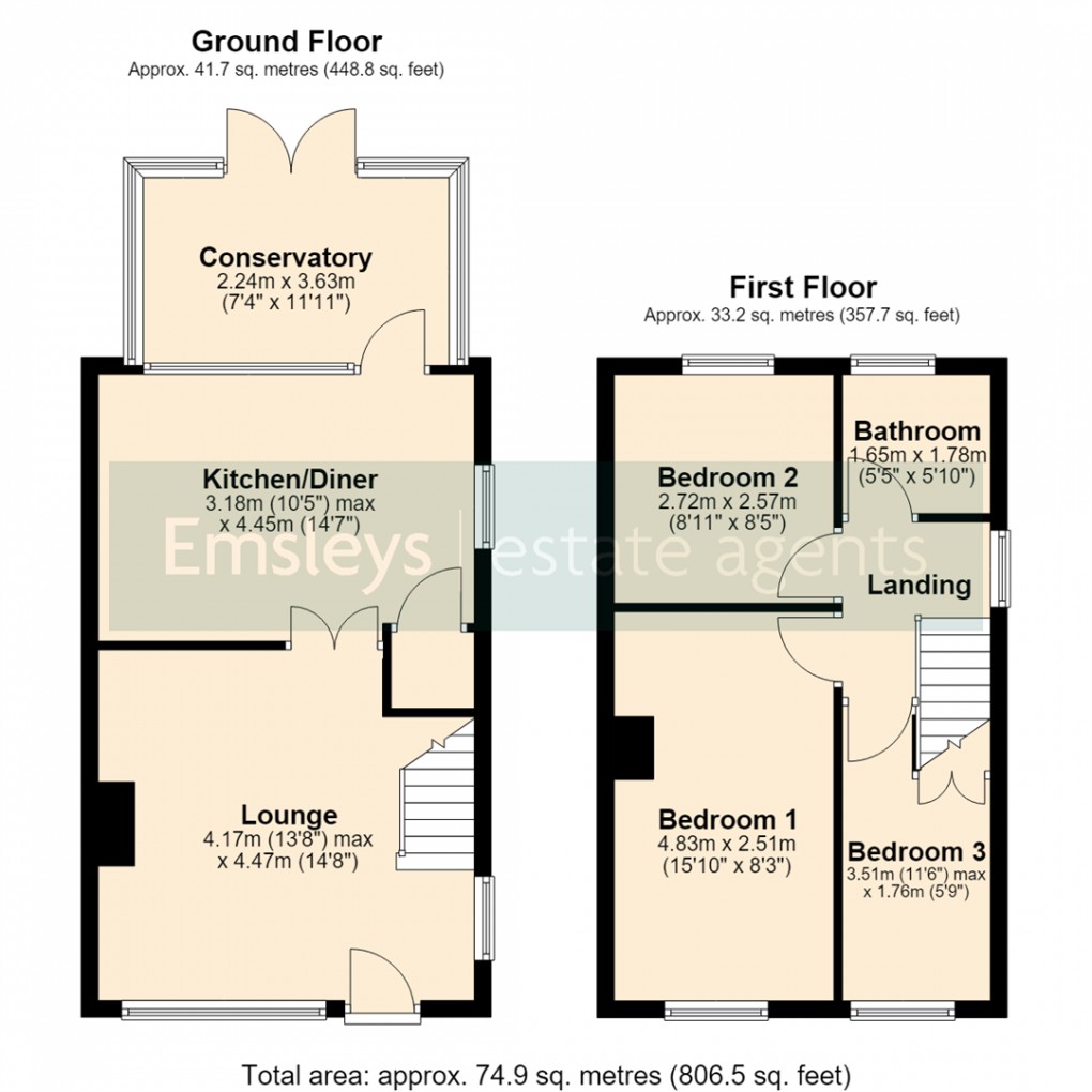 Floorplan for North Lane, Woodlesford, Leeds