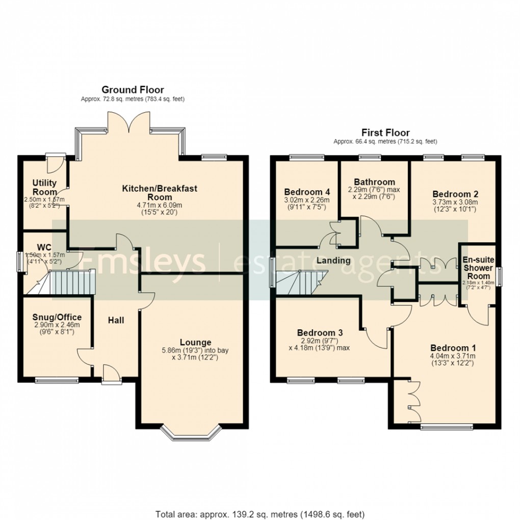 Floorplan for Park Road, Oulton, Leeds