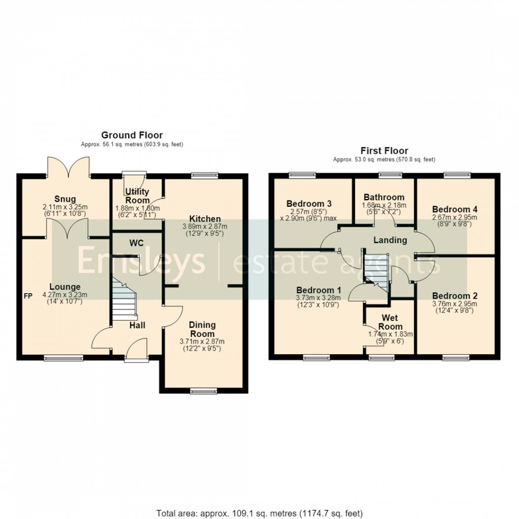 Floorplan for Chestnut Green, Monk Fryston, Leeds