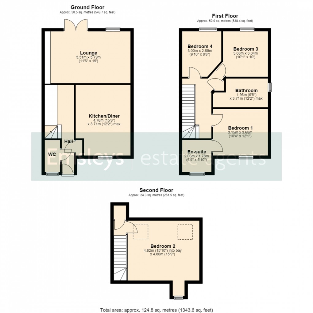 Floorplan for Appletree Court, Garforth, Leeds