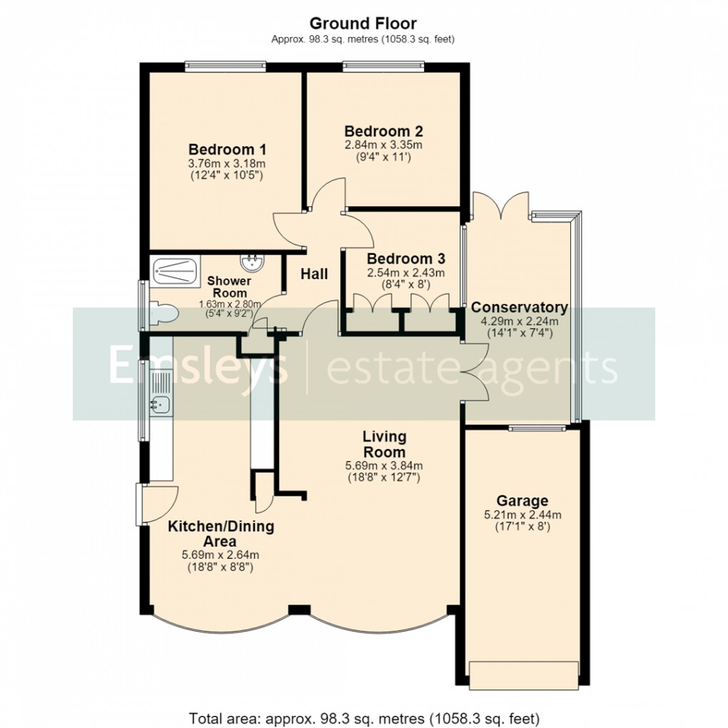 Floorplan for Flats Lane, Barwick in Elmet, LEEDS