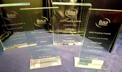 Going for gold! Emsleys wins the Guild of Property Professionals gold award for sales and lettings in Yorkshire and Humber for the second year running